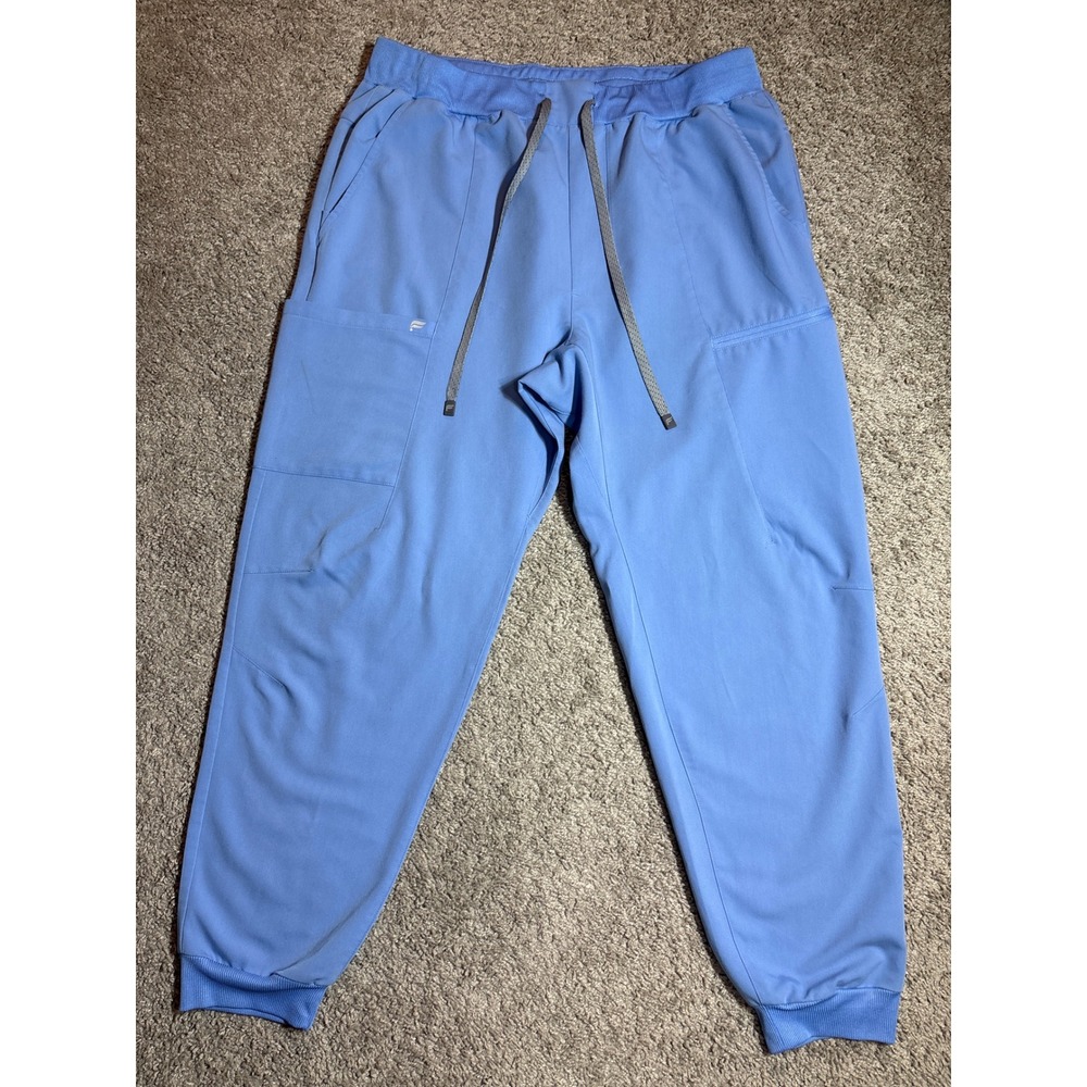 Fabletics Ion Scrub Joggers Blue XL Mens Cargo Pants